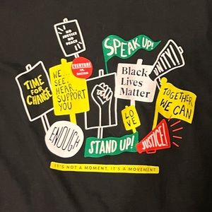BLM x Starbucks tee shirt